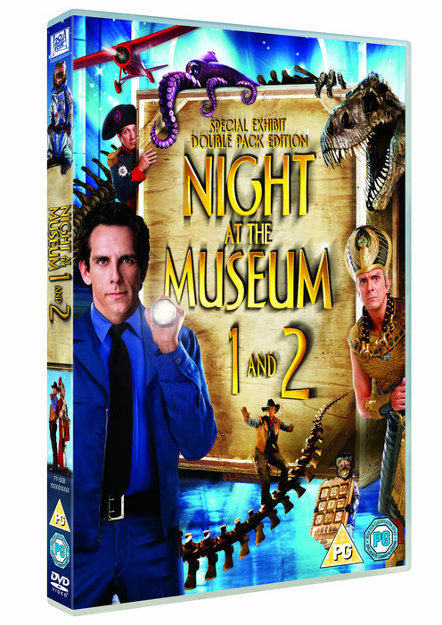 Night at the Museum 1 & 2 Double Film Collection DVD [2006] Region 2 NEW Sealed