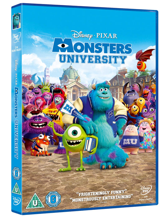 Monsters University [DVD] [Region 2] Disney Pixar (Monsters Inc) - New Sealed