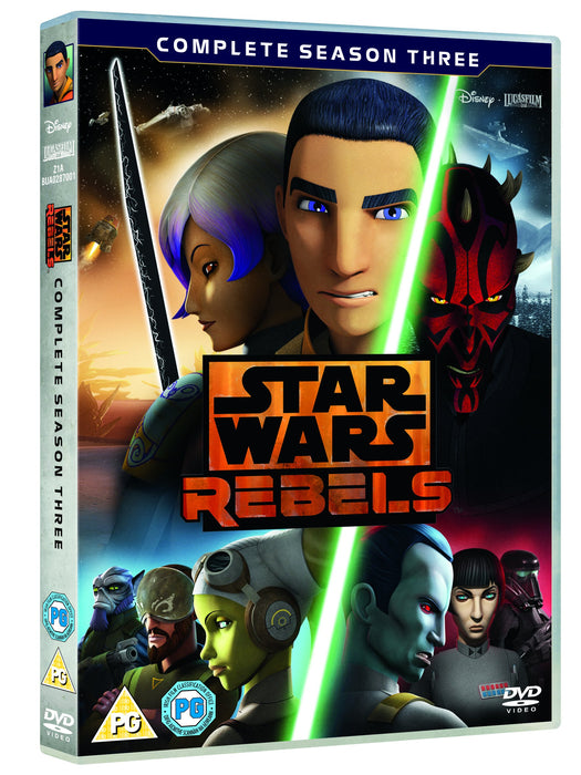 Star Wars Rebels Season 3 [DVD] [Region 2] (READ) Third Series [Mint] - Acceptable - Attic Discovery Shop