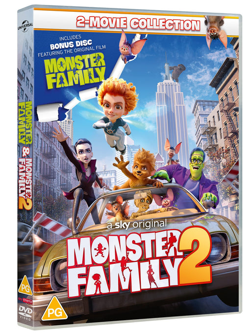 Monster Family 1 & 2 Movie Collection [DVD] [2021] [Region 2 UK PAL] NEW Sealed - Attic Discovery Shop