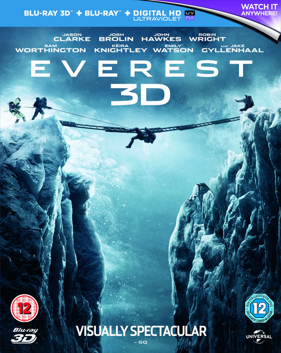 Everest 3D [Blu-ray 3D+2D] [2015] [Region B] - Very Good