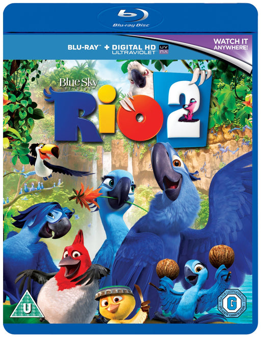Rio 2 [Blu-ray] [2014] [Region A + B UK Release] Kids / Family Film - New Sealed - Attic Discovery Shop