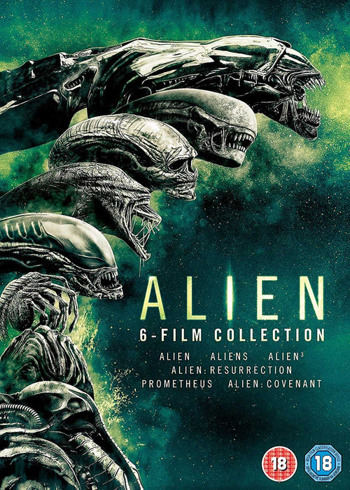 Alien 1 - 6 / Six Film Collection [DVD] [2017] [Region 2] - New Sealed - Good - Attic Discovery Shop