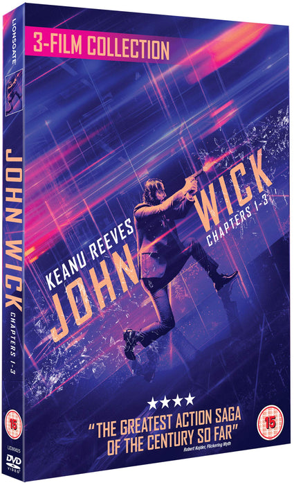 John Wick 1/2/3 Triple Boxset [DVD] [2019] [Region 2] Chapters 1-3 Films 1, 2, 3 - Very Good