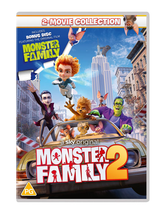 Monster Family 1 & 2 Movie Collection [DVD] [2021] [Region 2 UK PAL] NEW Sealed - Attic Discovery Shop