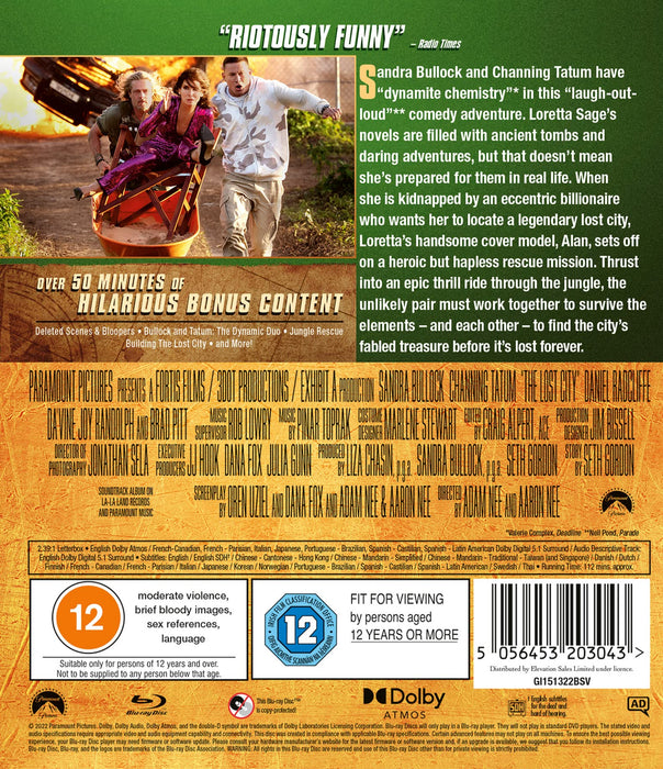The Lost City [Blu-ray] [2022] [Region Free] - Very Good - Attic Discovery Shop