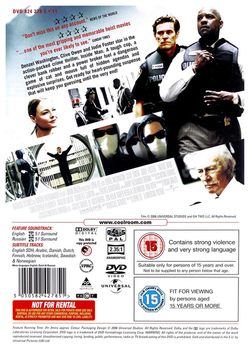 Inside Man [DVD] [2006] [Region 2, 4, 5] - New Sealed - Attic Discovery Shop