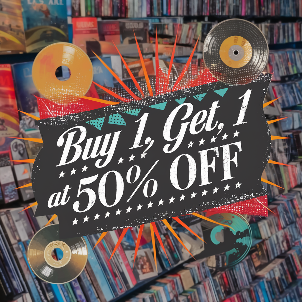 Buy 1, Get 1 at 50% Off Special Offer - DVDs, Blu-rays, CDs, Video Games, Books, Vinyl Records, Media Entertainment Wholesale Job Lots & More! - Attic Discovery Shop