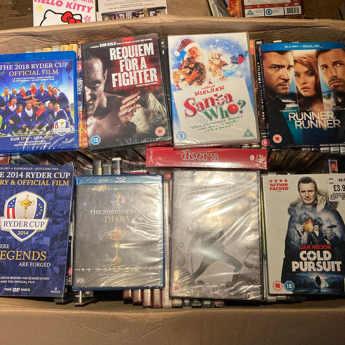 Wholesale DVD Blu-ray Joblot New Sealed Large Mixed Bundle Approx. 150+ ID#5027 - Attic Discovery Shop