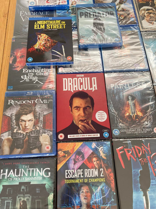 Blu-ray & DVD Horror Wholesale Joblot ALL New Sealed Large Mixed Bundle 53 total - Attic Discovery Shop