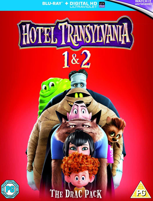 Hotel Transylvania 1-2 Collection [Blu-ray] [2016] [Region Free] - New Sealed - Attic Discovery Shop