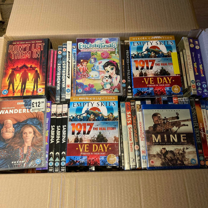 Wholesale DVD Blu-ray Joblot New Sealed Large Mixed Bundle Approx. 150+ ID#5007 - Attic Discovery Shop