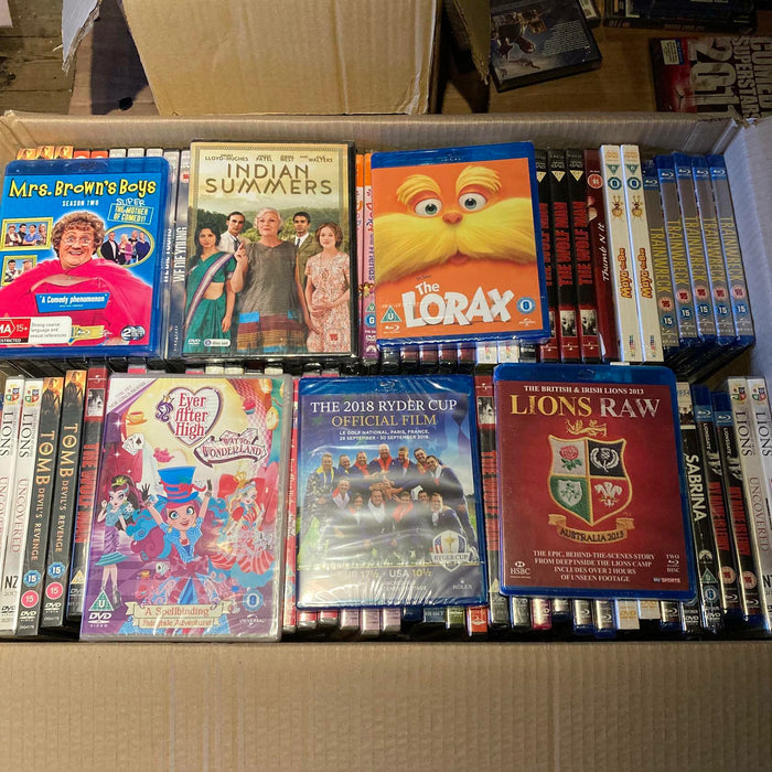 Wholesale DVD Blu-ray Joblot New Sealed Large Mixed Bundle Approx. 150+ ID#5005 - Attic Discovery Shop