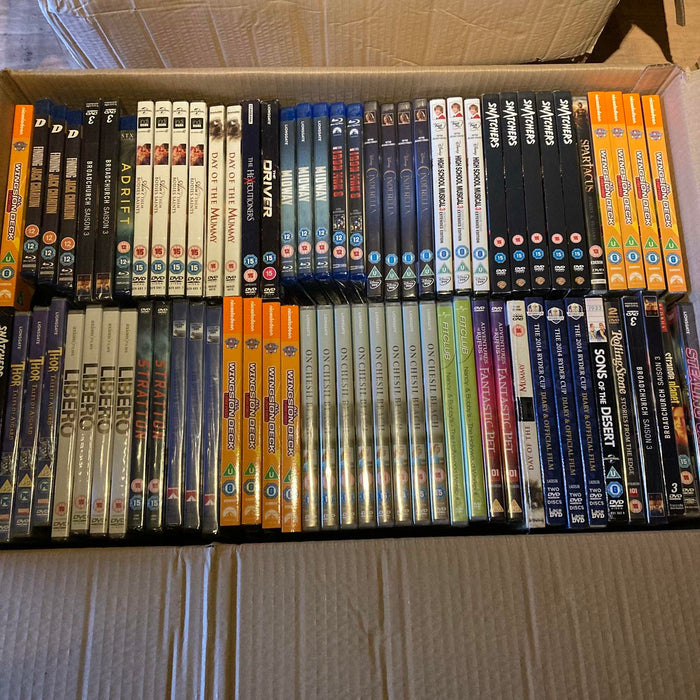 Wholesale DVD Blu-ray Joblot New Sealed Large Mixed Bundle Approx. 150+ ID#5001 - Attic Discovery Shop