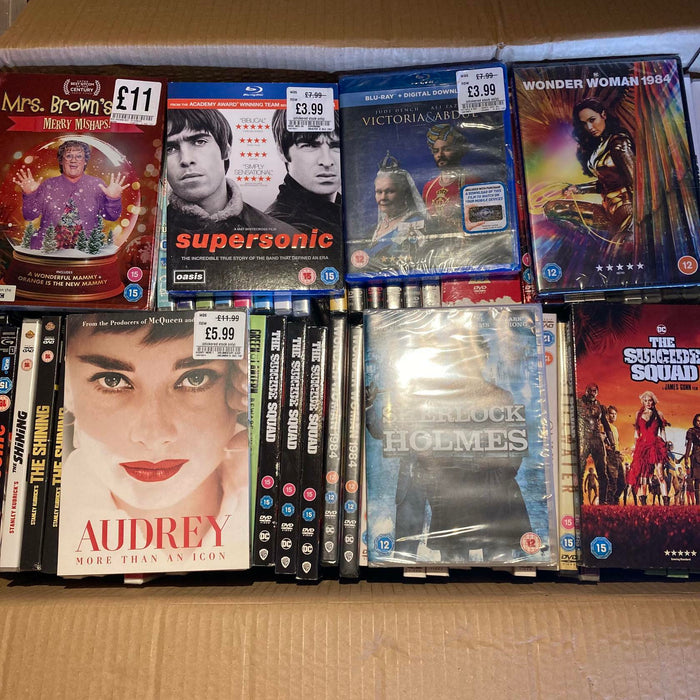 Wholesale DVD Blu-ray Joblot New Sealed Large Mixed Bundle Approx. 150+ ID#1446 - Attic Discovery Shop