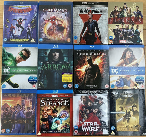 Blu-ray 4K UHD Marvel, DC / Star Wars Lot ALL New Sealed Mixed Bundle (12 total) - Attic Discovery Shop