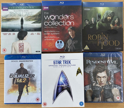 Blu-ray Box Set Lot NEW Sealed Mixed Bundle (6 total) Resident Evil Star Trek - Attic Discovery Shop