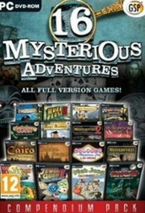 16 Mysterious Adventures Pack - MahJong Quest I, II & III +More! PC DVD-ROM Game - Acceptable