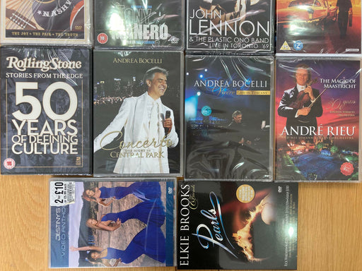 DVD Music Lot ALL New Sealed Mixed Bundle (26 total) John Lennon / The Who / Amy - Attic Discovery Shop