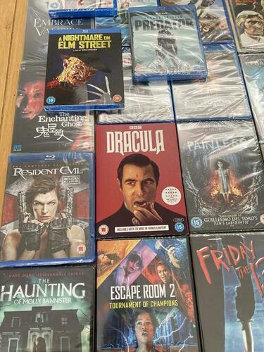 Blu-ray & DVD Horror Wholesale Joblot ALL New Sealed Large Mixed Bundle 54 total - Attic Discovery Shop