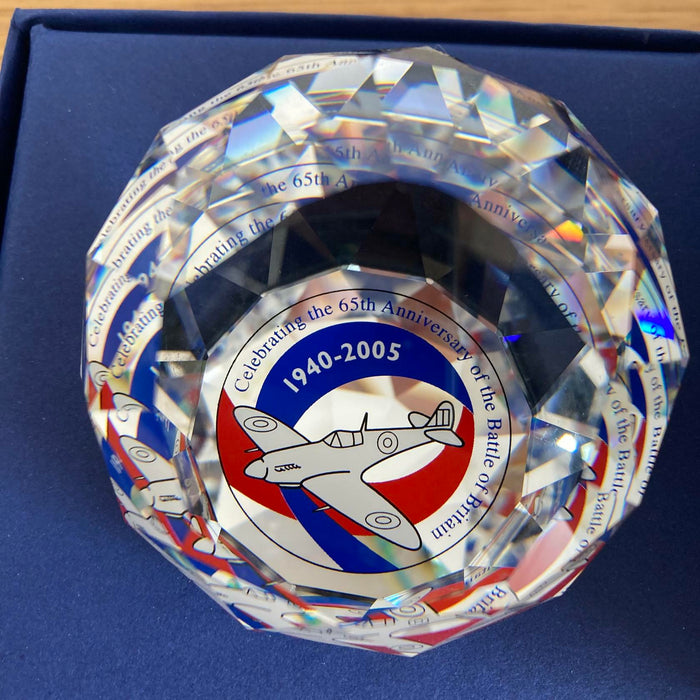 Swarovski Rare 65th Anniversary Battle of Britain Paperweight Quality Crystal - Very Good - Attic Discovery Shop