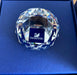 Swarovski Rare 10 Year Anniversary Blue Label Paperweight - High-quality Crystal - Very Good - Attic Discovery Shop