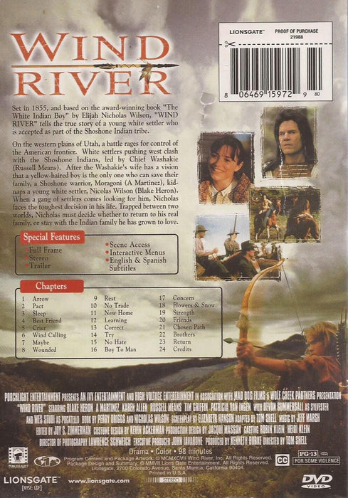 Wind River [DVD] [1998] [Region 1] [Rare US Import] [NTSC] Western A. Martinez - Very Good - Attic Discovery Shop