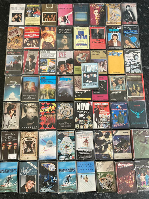 Audio Cassette Tape Vtg Music Albums Job Lot Bundle NOW Moody Blues (57 total) - Good - Attic Discovery Shop