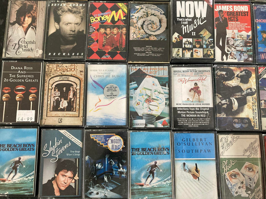 Audio Cassette Tape Vtg Music Albums Job Lot Bundle NOW Moody Blues (57 total) - Good - Attic Discovery Shop