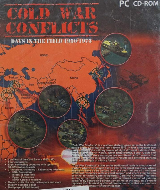 Cold War Conflicts (PC CD-ROM Game) Rare 1950-1973 Real-time Strategy - Very Good - Attic Discovery Shop