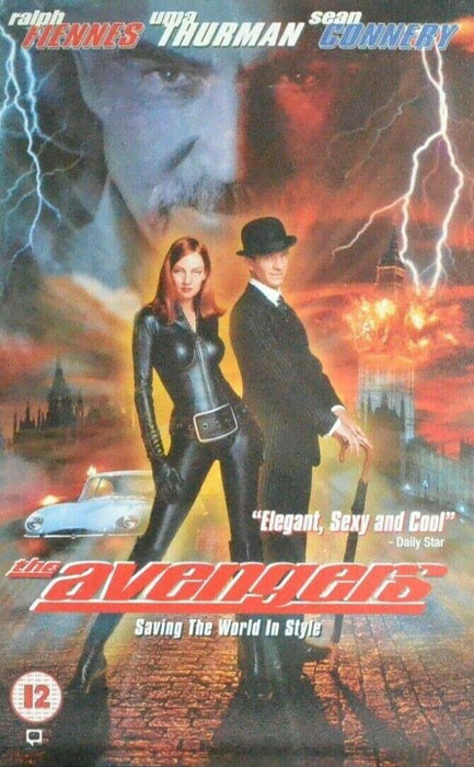 The Avengers [VHS] [1998] Sean Connery Ralph Fiennes Uma Thurman Classic - Very Good - Attic Discovery Shop