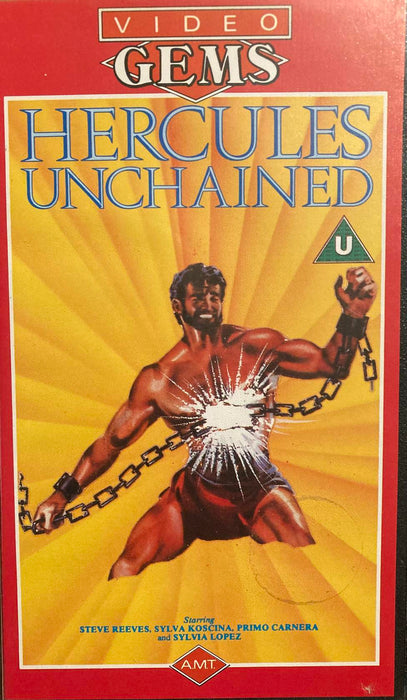 Hercules Unchained [VHS] [1959] [1960] Rare Steve Reeves Sylva Koscina Lopez - Very Good