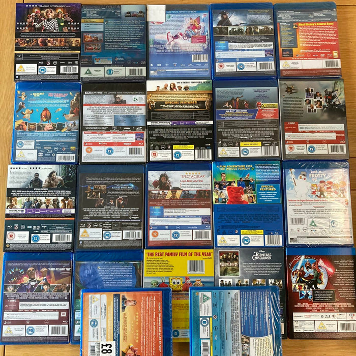 Blu-ray 4K UHD Kids & Family Films Joblot ALL New Sealed Mixed Bundle (22 total)