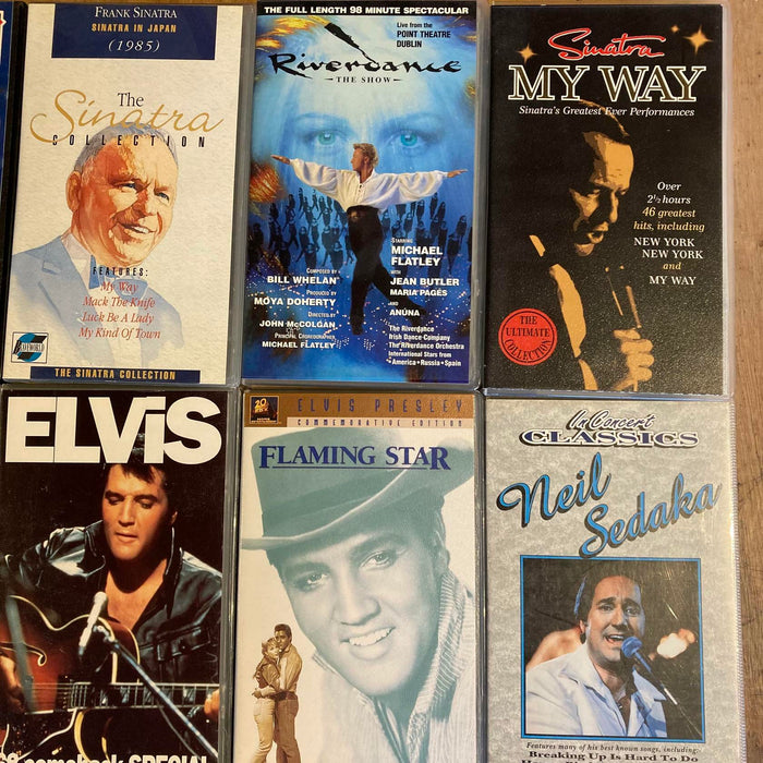 18 VHS Job Lot Music Making of Michael Jackson's Thriller, Elvis, Flatley & More - Good - Attic Discovery Shop