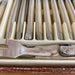 Vintage Laguiole Bee Inox 1st Quality 24 Piece Cutlery Set Pearl Effect Handles - Good - Attic Discovery Shop