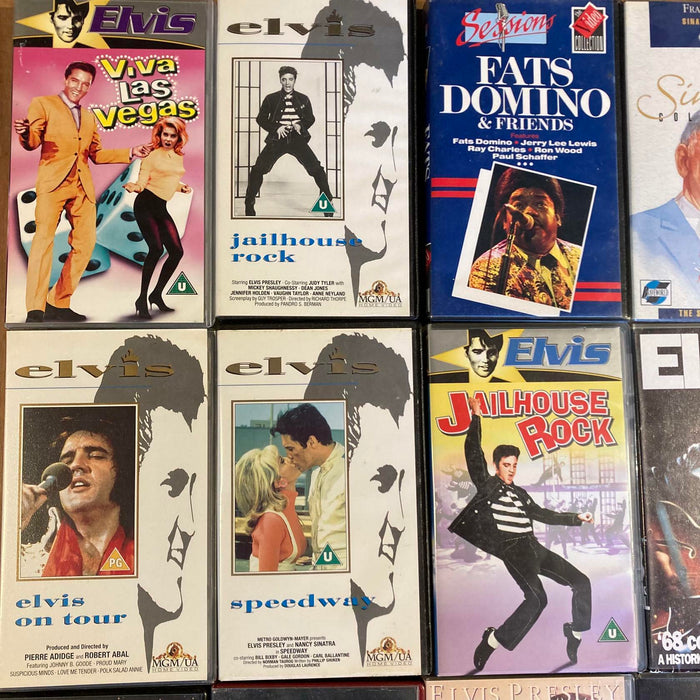 18 VHS Job Lot Music Making of Michael Jackson's Thriller, Elvis, Flatley & More - Good - Attic Discovery Shop