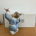 NAO By LLadro Retired Porcelain Figurine " Jet Pilot Boy " With Plane Boxed 1133 - Attic Discovery Shop