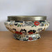 Vtg Coalport Oriental Floral Ceramic Bowl Metal Rimmed Kings Ware Canton England - Good - Attic Discovery Shop