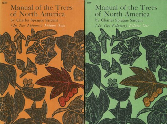 Manual of the Trees of North America Volume One and Two Paperback Books (1949) - Acceptable