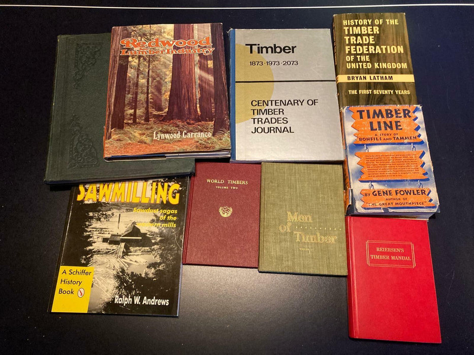 Timber / Country / Logging / Trees / Forestry Vintage Books Job Lot Bundle - Good - Attic Discovery Shop