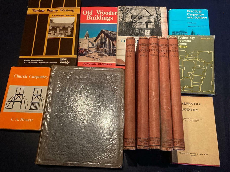 Carpentry / Wood / Wooden Buildings / Joinery Vintage Books Job Lot Bundle - Good