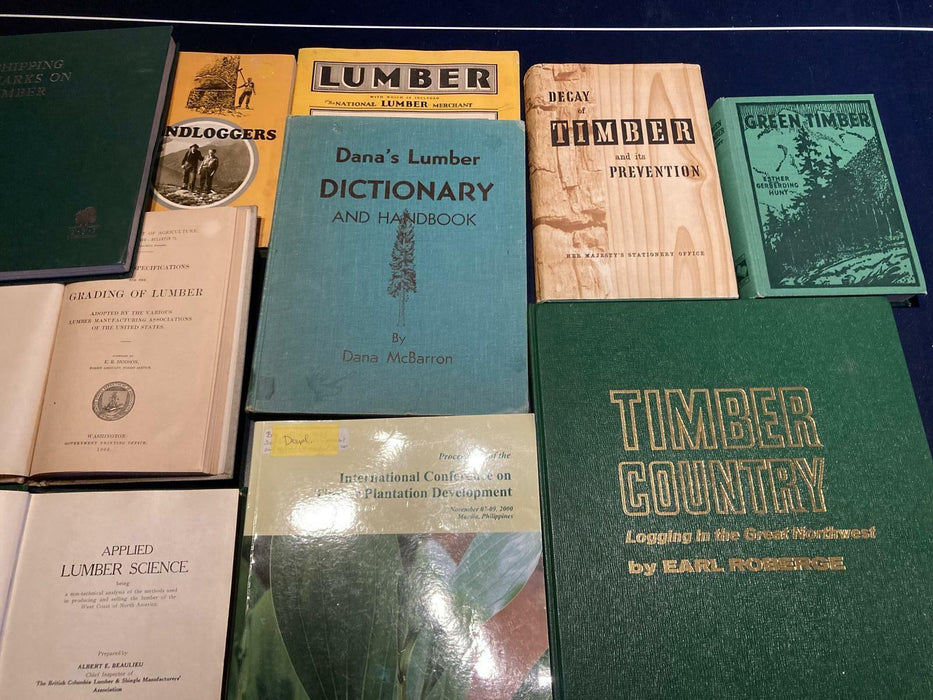 Timber / Country / Logging / Trees / Forestry Vintage Books Job Lot Bundle - Good - Attic Discovery Shop