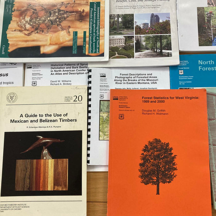 Forest / Rainforests / Trees / Forestry / Oxford / US Agriculture Vtg Rare Books - Good