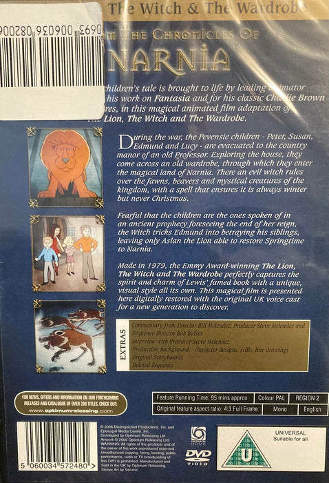 The Lion, the Witch & the Wardrobe Animated (Narnia) [DVD] [1979] UK - New Sealed