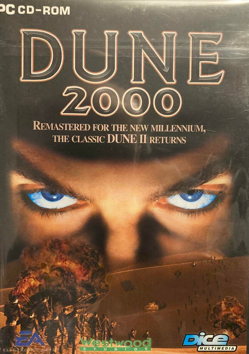 Dune 2000 (PC CD-ROM Game) Rare RTS Classic (normal DVD sized box version) 2Disc - Very Good