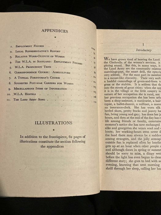 THE WOMEN'S LAND ARMY Sackville-West, V. 1944 1st Edition illustrated WWII Book - Acceptable