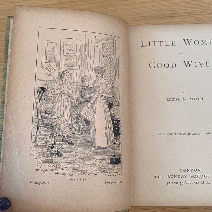 Louisa May M. Alcott Little Women Circa 1900s Antique Hardback Book 1st Edition - Good