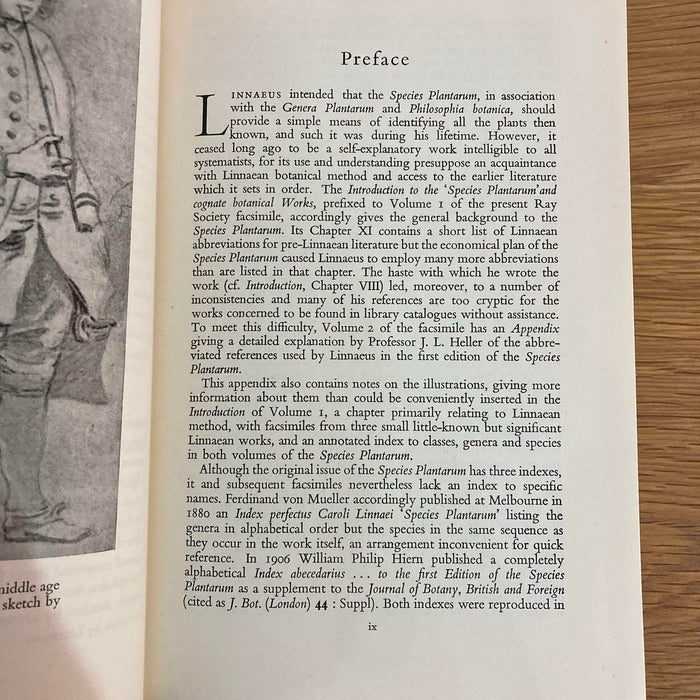 Linnaeus Species Plantarum 1753 Facsimile Volume Two Vol. 2 Hardback Book 1959 - Good