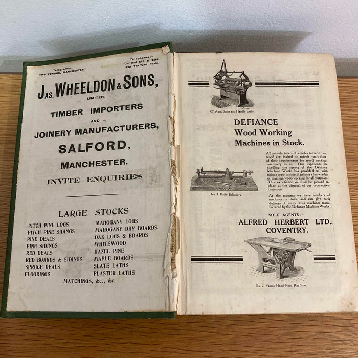 The Timber Trades Directory Journal 1920 London Rare Antique Book Wood Exporters - Good