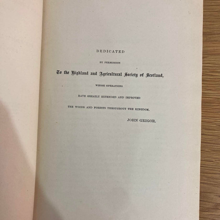 1881 Arboriculture by John Grigor Quarter Morocco by Maltbys Second Edition Book - Good